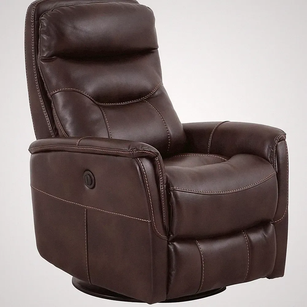 Gemini - Truffle Power Swivel Glider Recliner