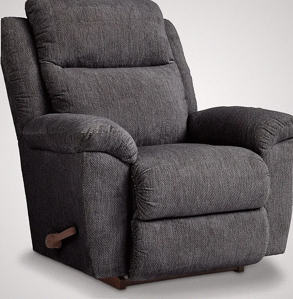 Slate Gray La-Z-Boy Manual Rocker Recliner Lazy Boy Armchairs Recliners Lazyboy